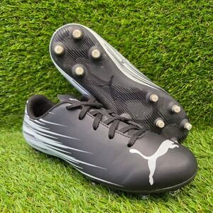 PUMA Attacanto II SIZE 4.5 Men's FG AG Soccer Cleats Football Shoes Black White